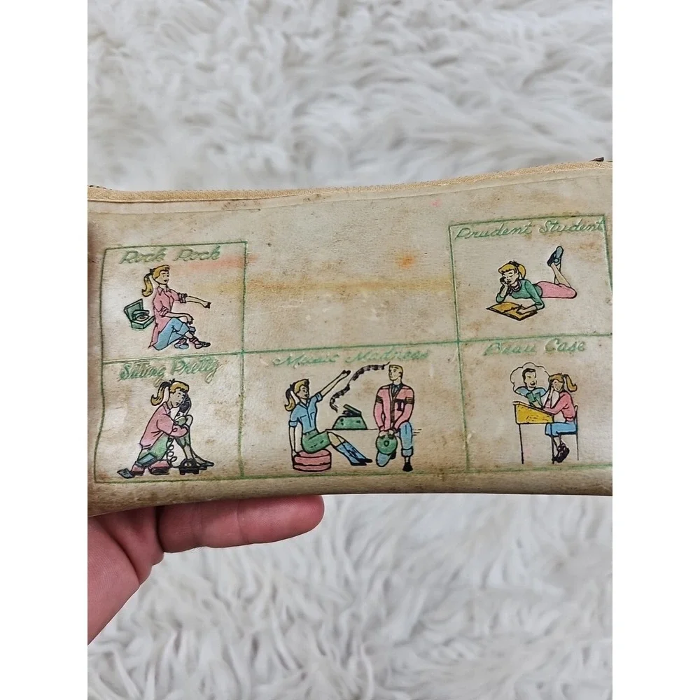 Super Cool Vintage Leather Pencil Case, Pen Pouch for Work and University